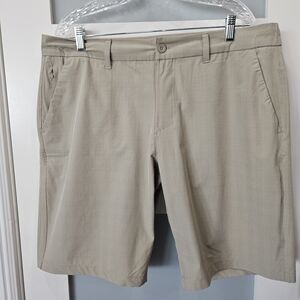 Hang Ten Men's Khaki Flat Front Shorts